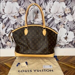 Auth Louis Vuitton Monogram Lockit Horizontal Bag